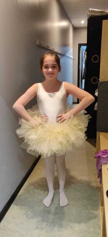Maillot, wit + tutu, beige (4)