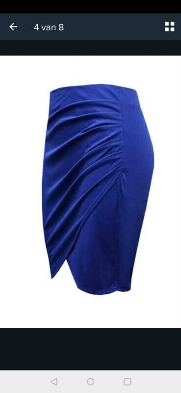 Rok blauw (stewardes)