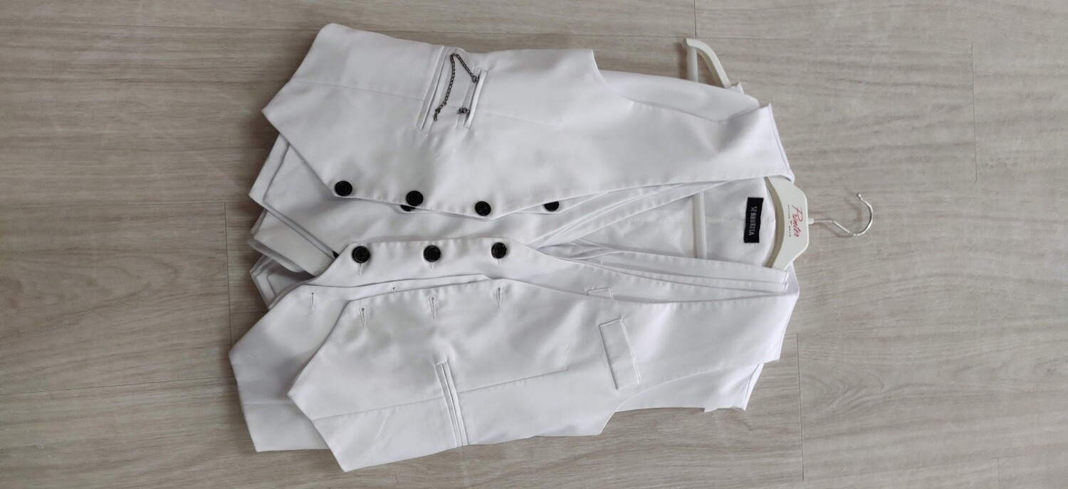 Gilet wit met knopen
