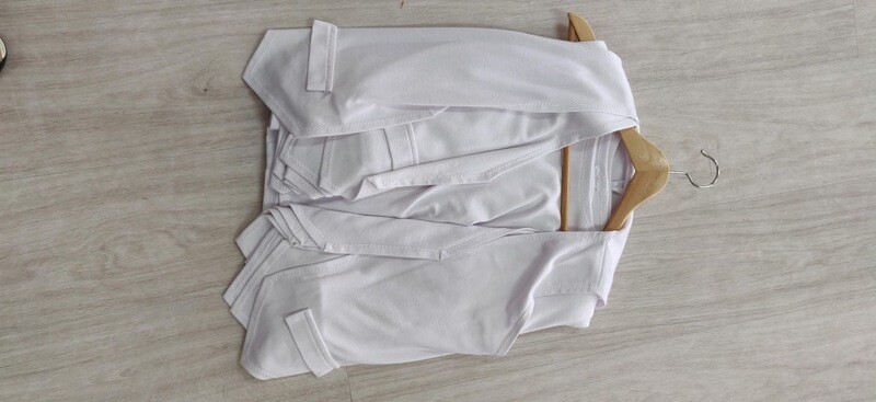 Gilet wit zonder knopen