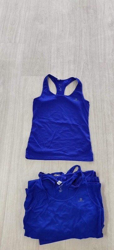 Top blauw, sport (Decathlon)