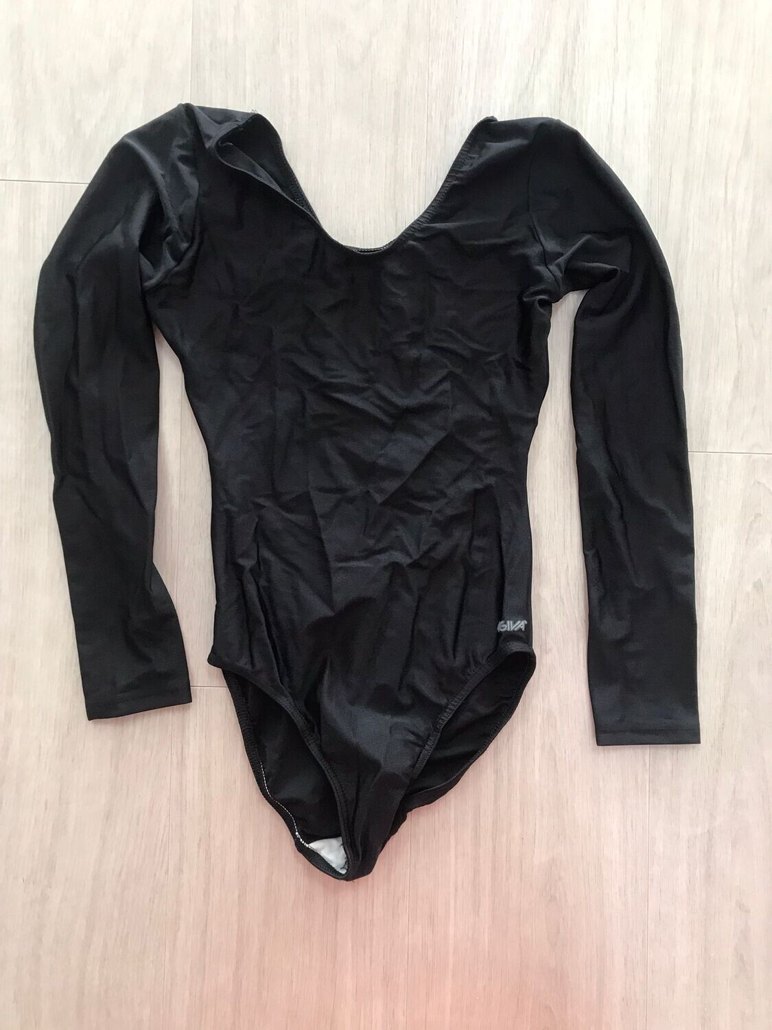Maillot, zwart lange mouwen (1)