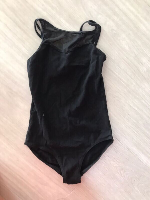 Maillot, zwart met tulle (3)