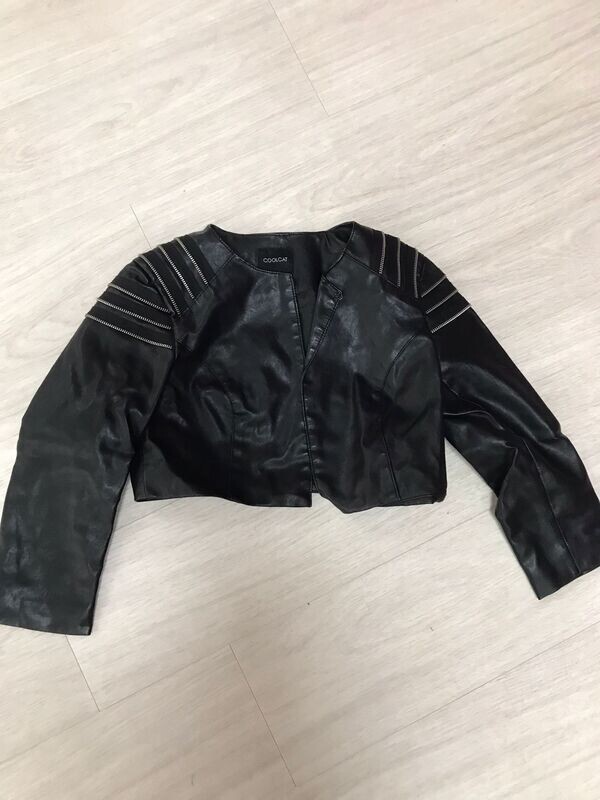 Vest, zwart, leer (6)