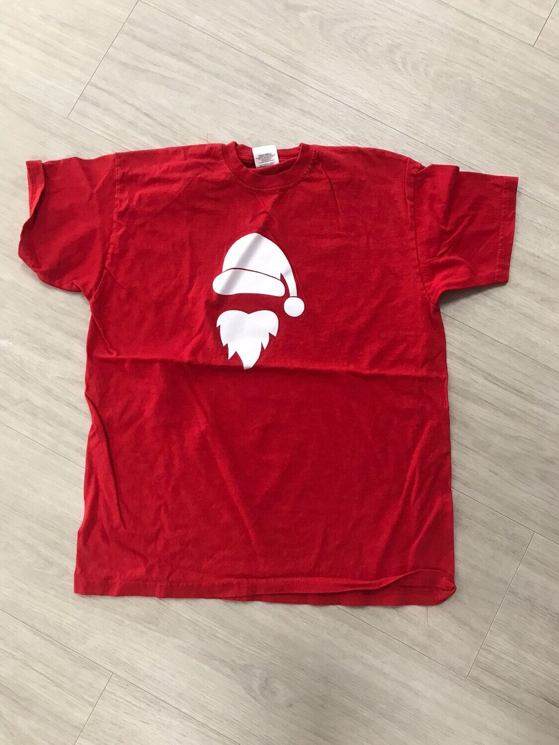 T-shirt, rood met kerstman (10)