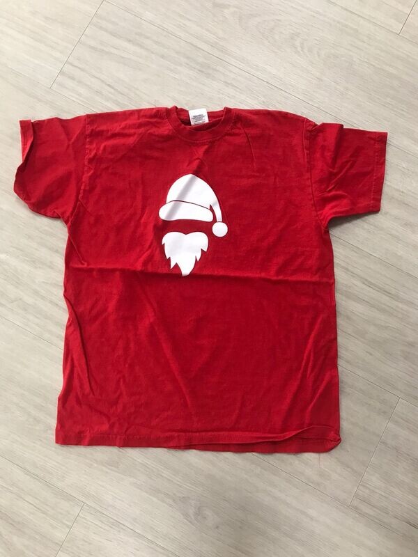 T-shirt, rood met kerstman (10)