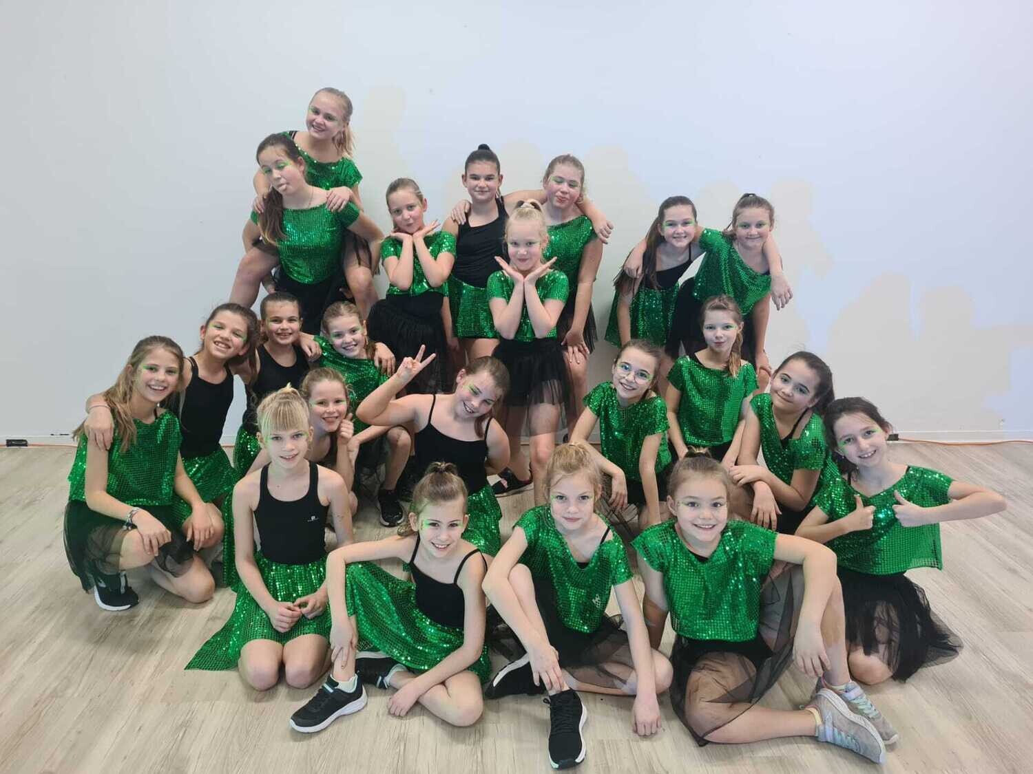 Rok, groen, glitter (10)