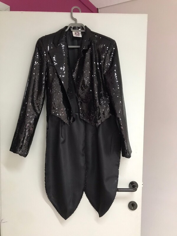 Vest, zwart, glitter (8)