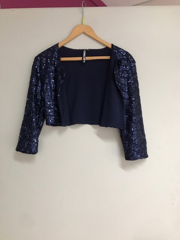 Vest, blauw, glitter (11) Vest, blauw, glitter (11)