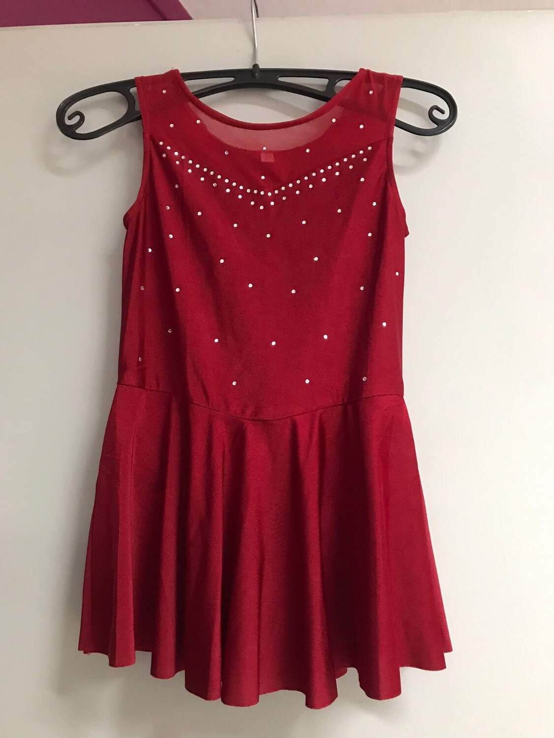Kleed, rood met glitter (4)