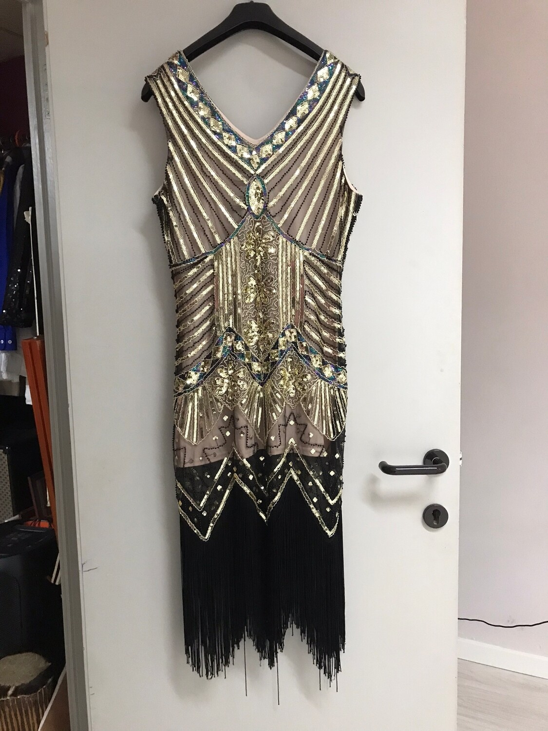 Kleed, goud (roaring 20&#39;s, 2 verschillende soorten) (6)