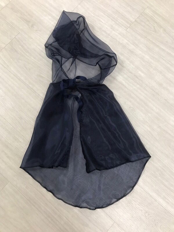 Cape, donkerblauw met kap (7) Cape, donkerblauw met kap (7)