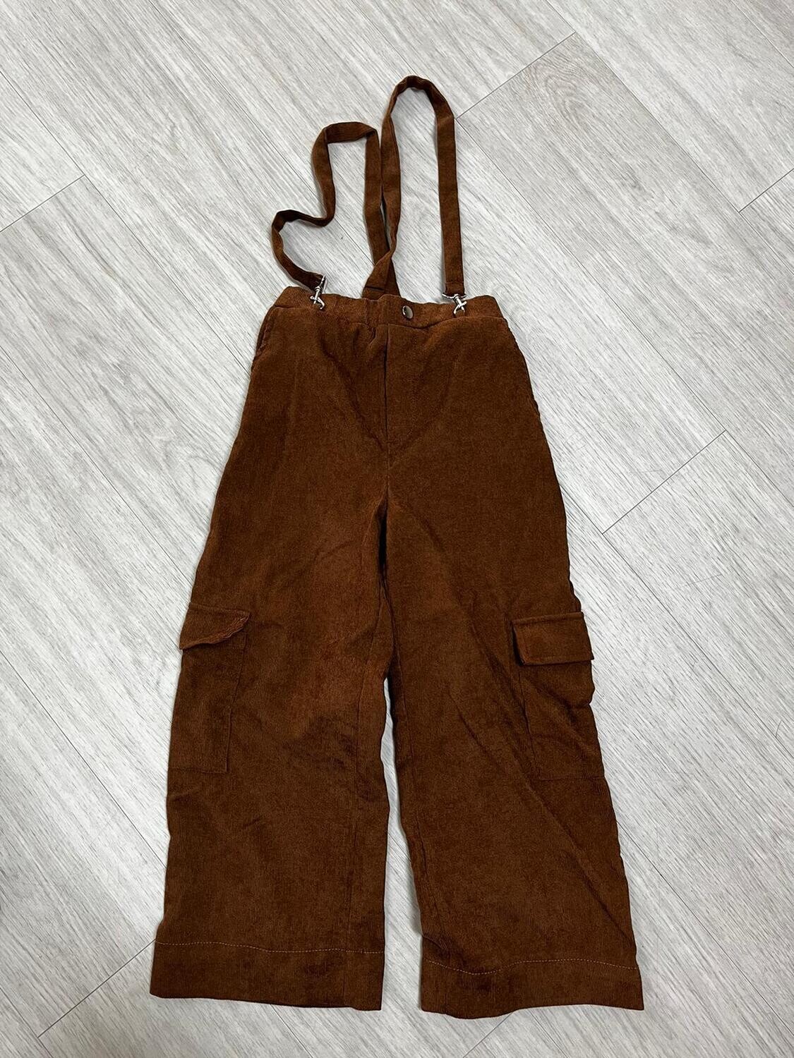 Broek, bruin salopette (9)