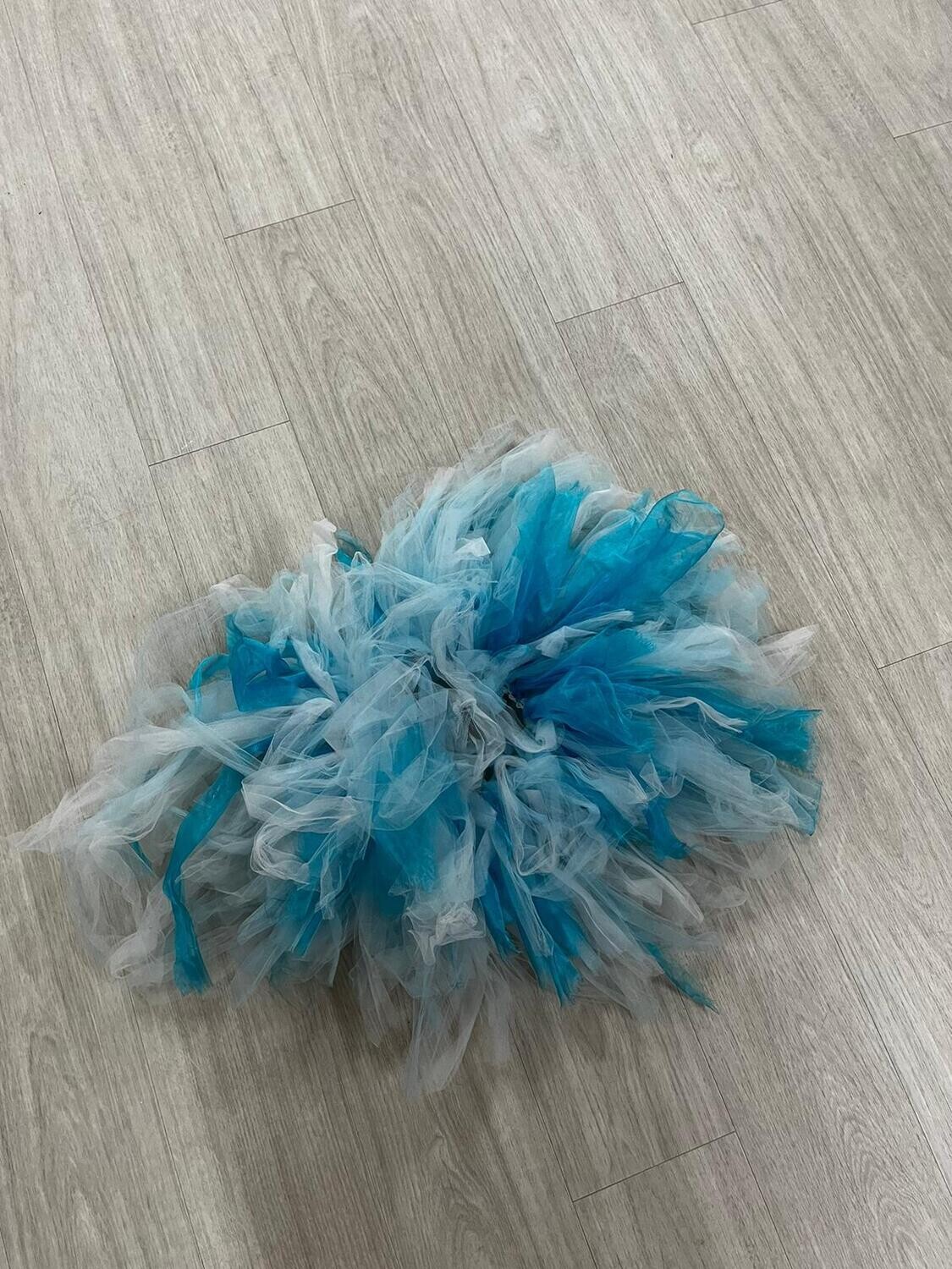 Tutu, blauw met wit (4)