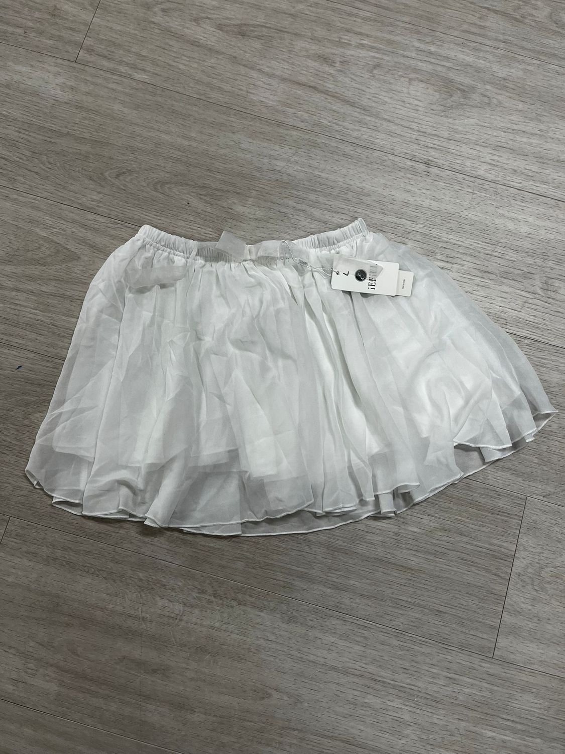 Rok, wit met tule en strik (3)