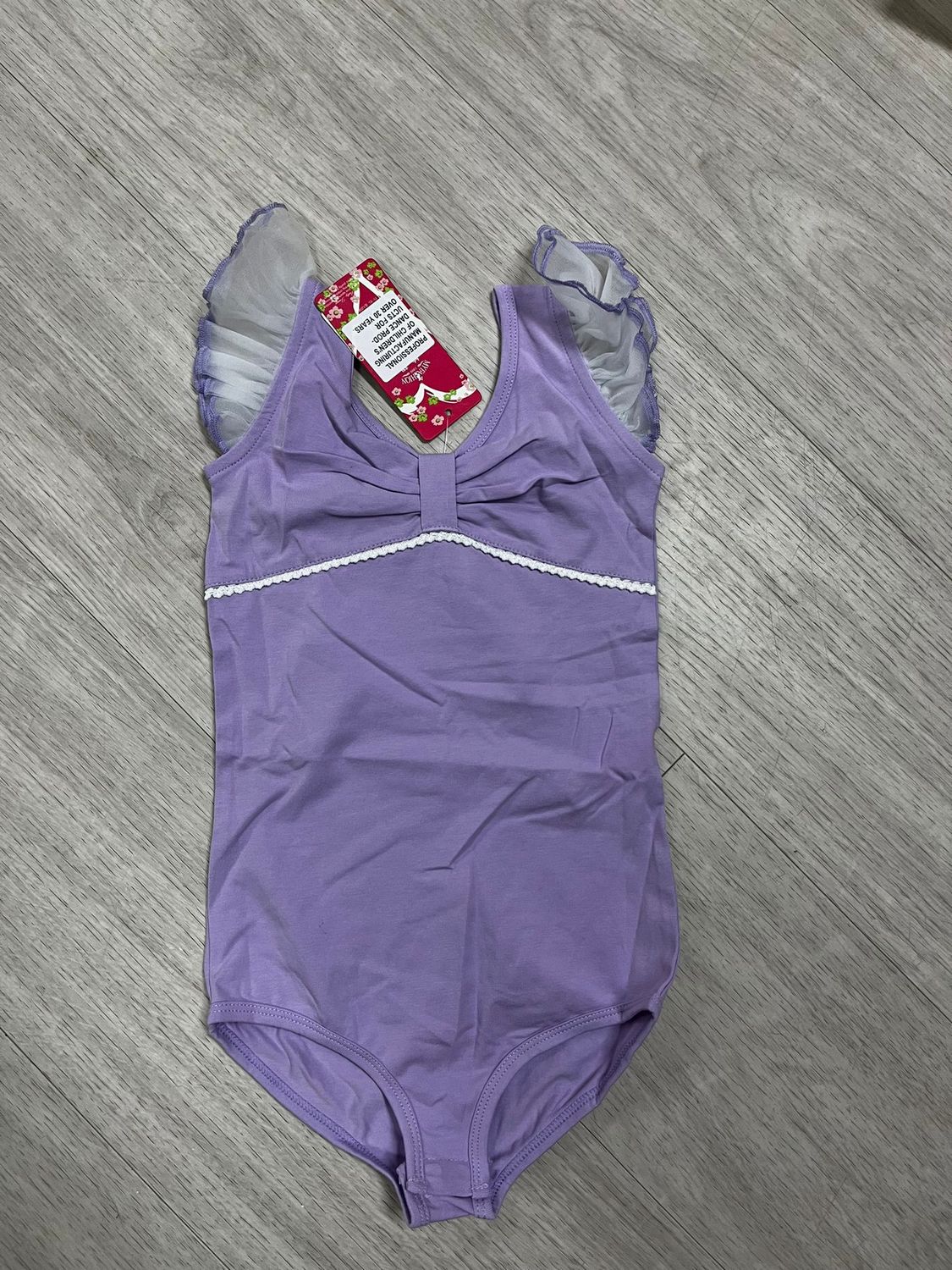 Maillot met kanten mouw (geel, paars) (3)