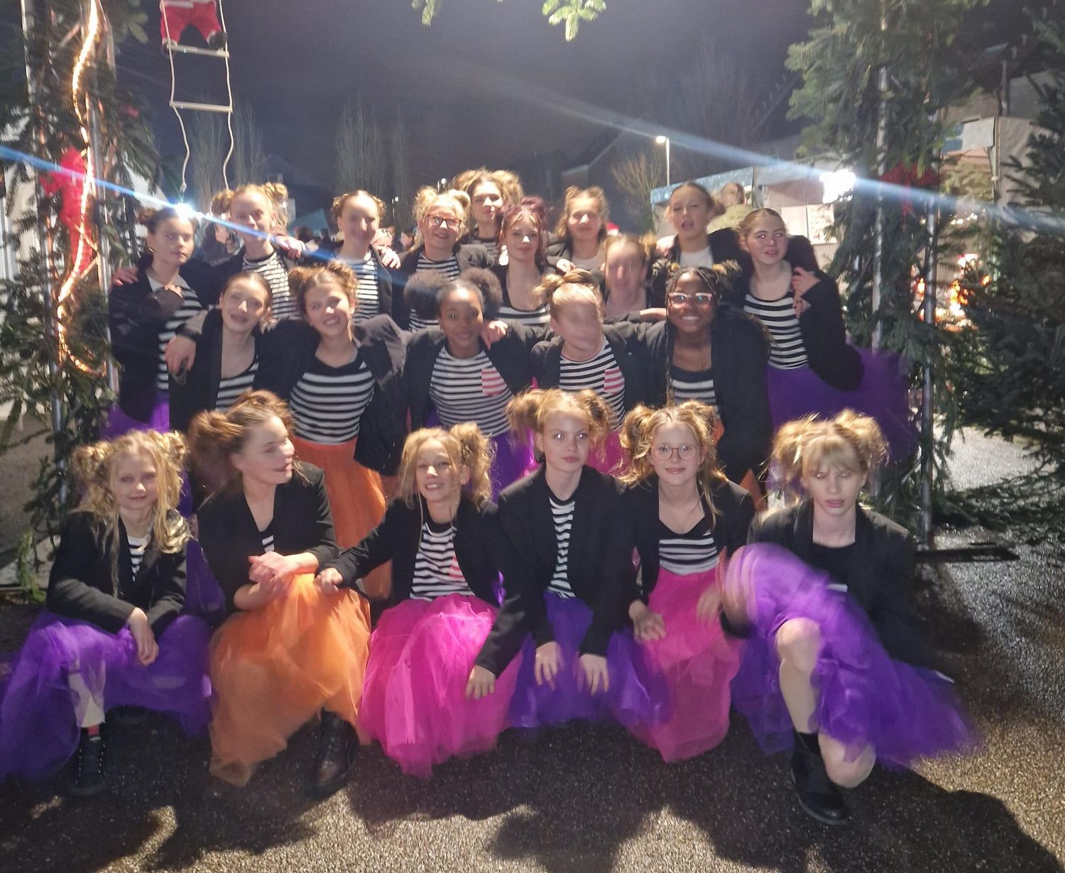 Tutu&#39;s, fluo roos, oranje, paars, groen, roos, wit, oud roze (48)
