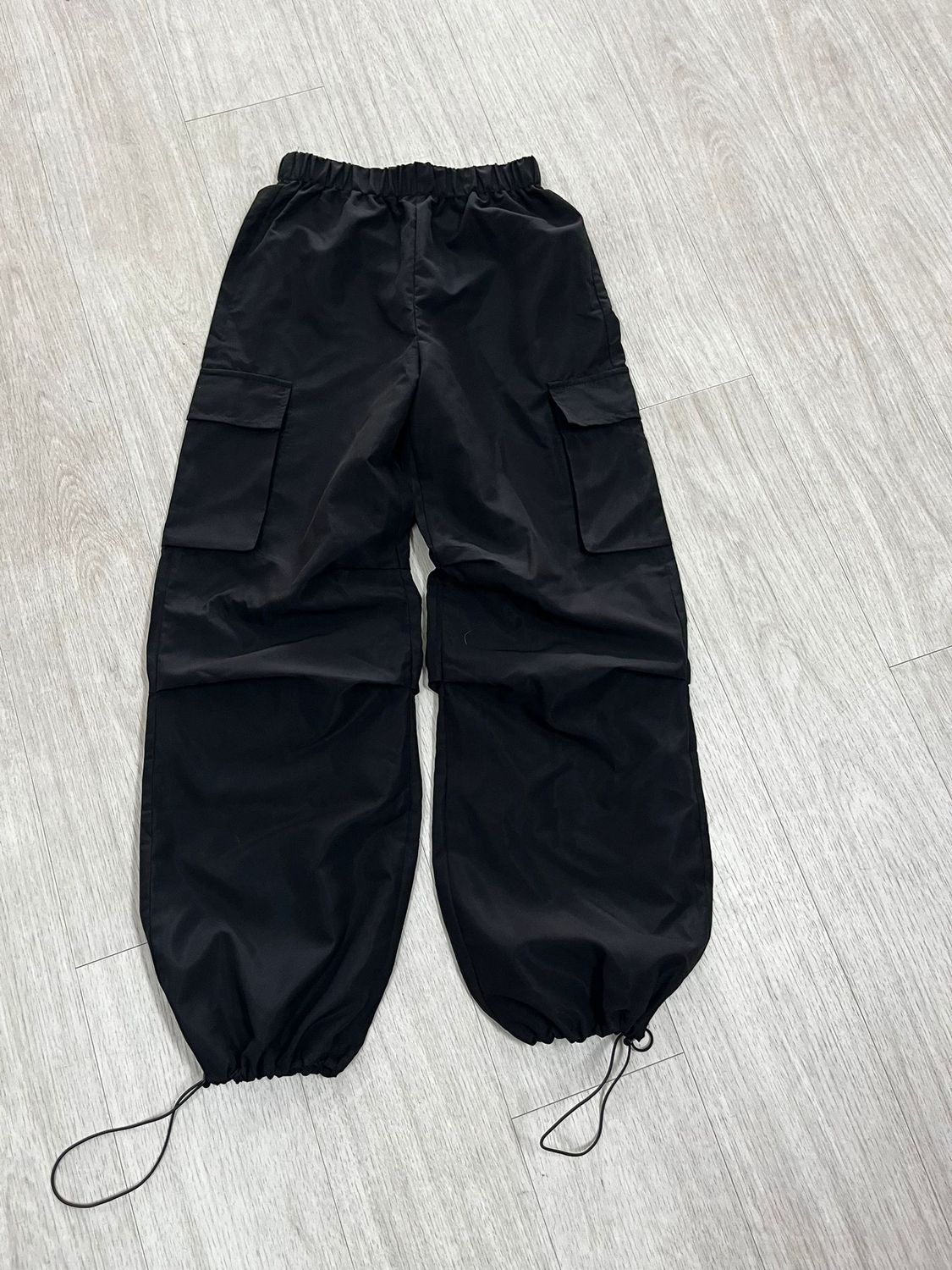 Broek, zwart cargo (2)