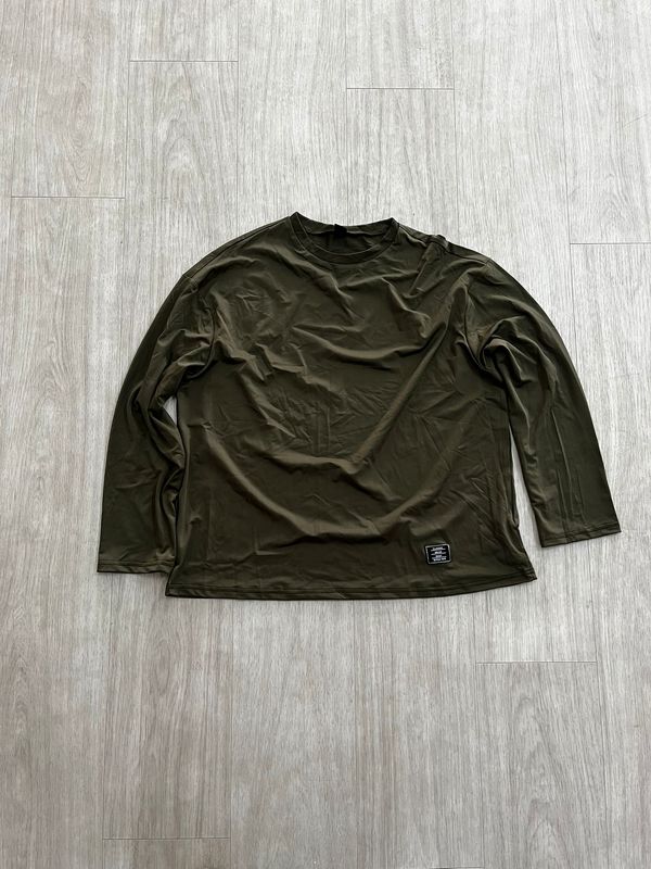 T-shirt, kaki lange mouw (3)