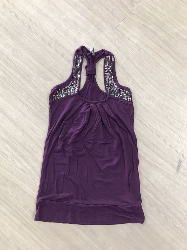 Top, paars met glitter (7)
