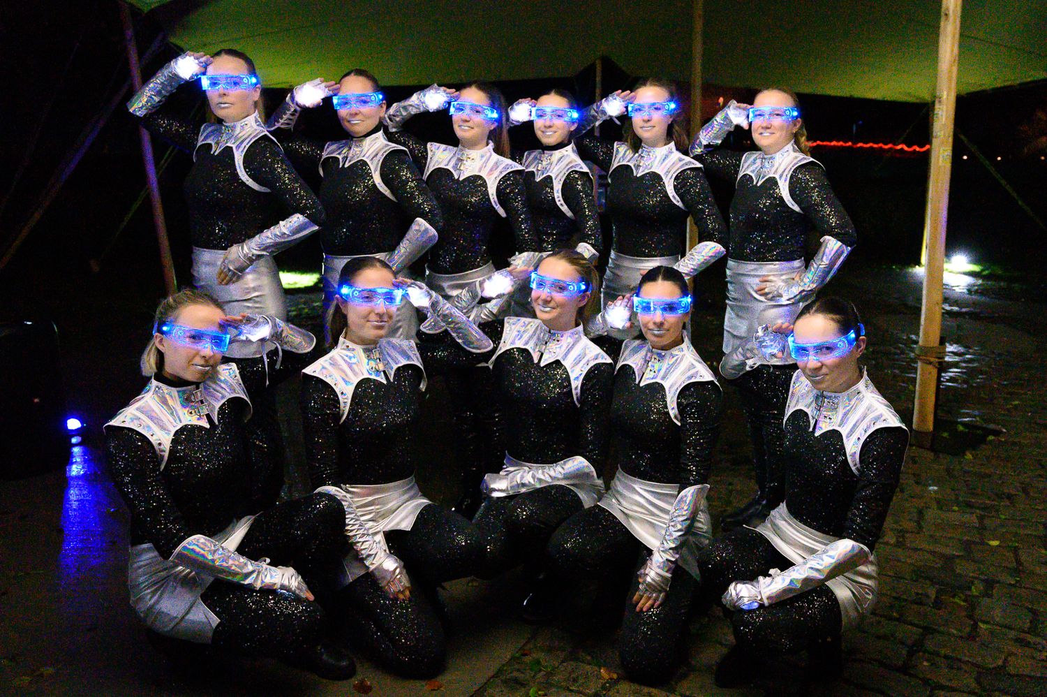 Body, zwart met glitter (12)