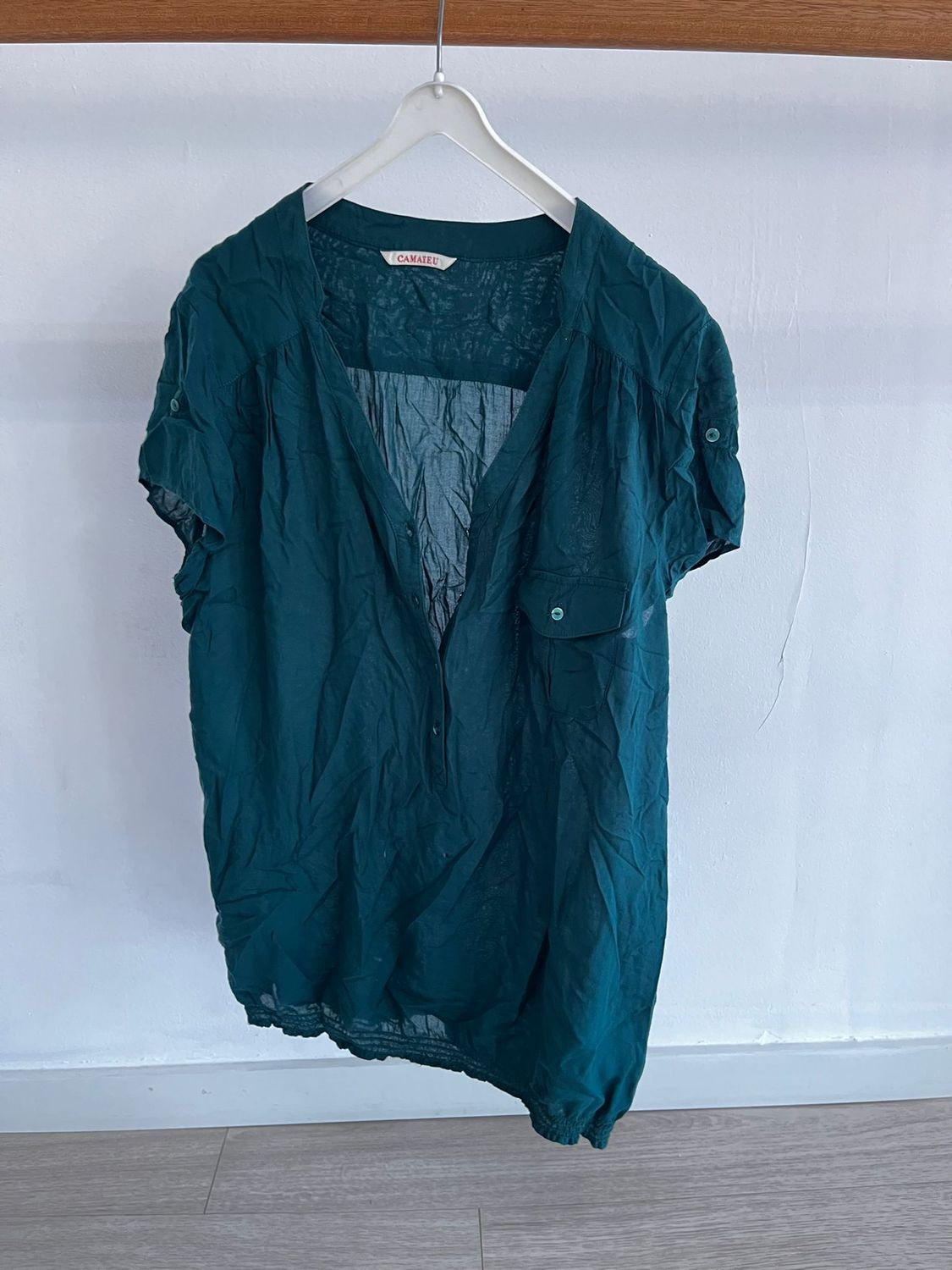 Blouse, appelblauwzeegroen Blouse, appelblauwzeegroen