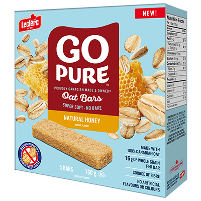 Go Pure - Fruit & Oat Bar - Natural Honey - 32g