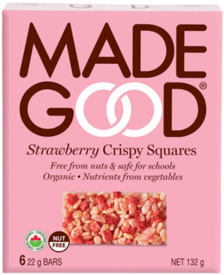Made Good - Crispy Squares - Strawberry - 22g