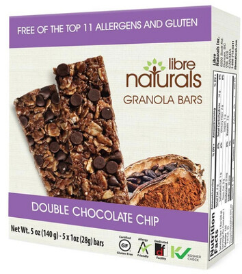Libre Naturals - Granola Bars - Double Chocolate Chip - 28g