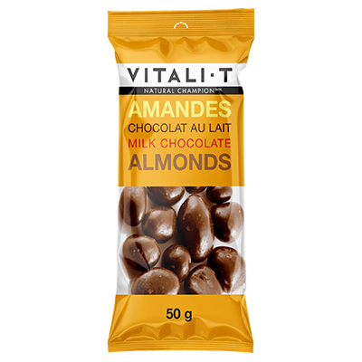 *NEW* - Vitali-T - Almonds - Milk Chocolate - 40g