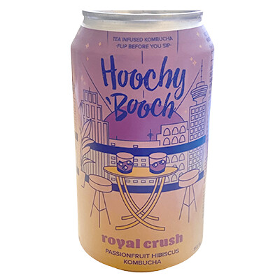 Hoochy Booch - Kombucha - Royal Crush - 355mL
