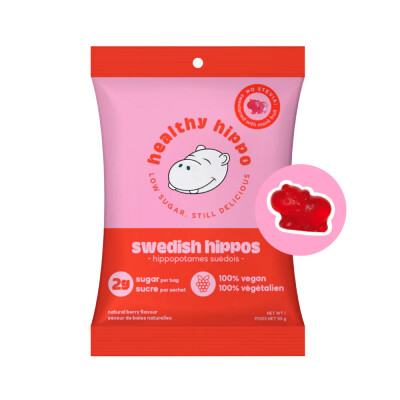 *NEW* - Healthy Hippo - Plant Based Gummies - Swedish Hippos - 50g