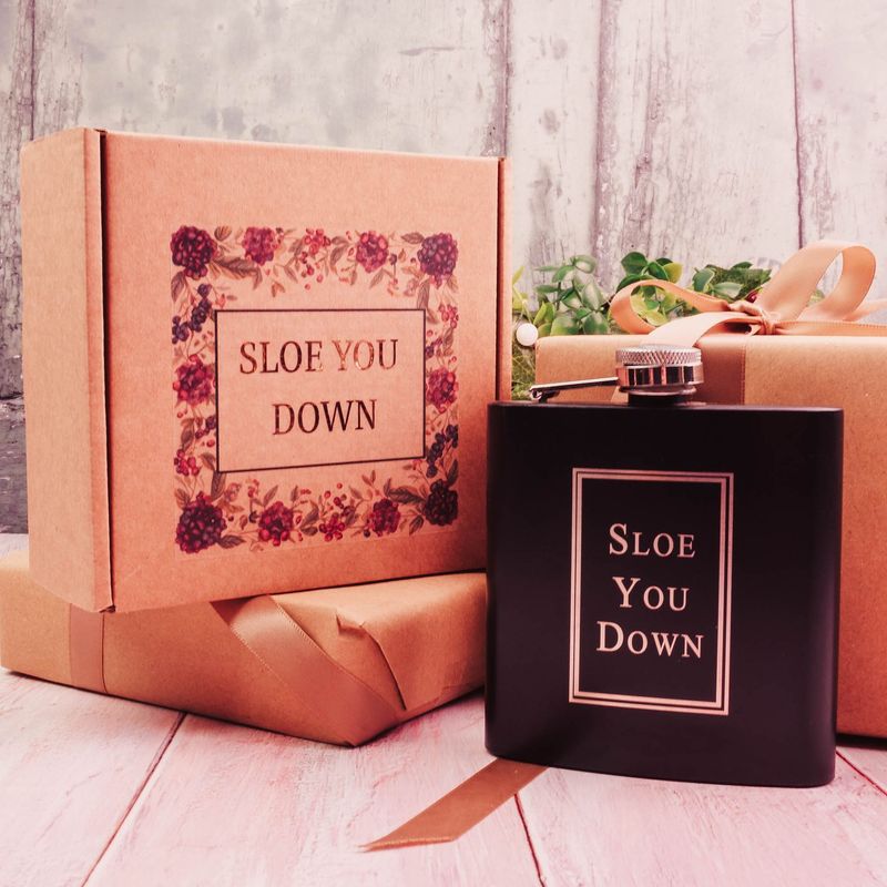 Sloe You Down  Hip Flask