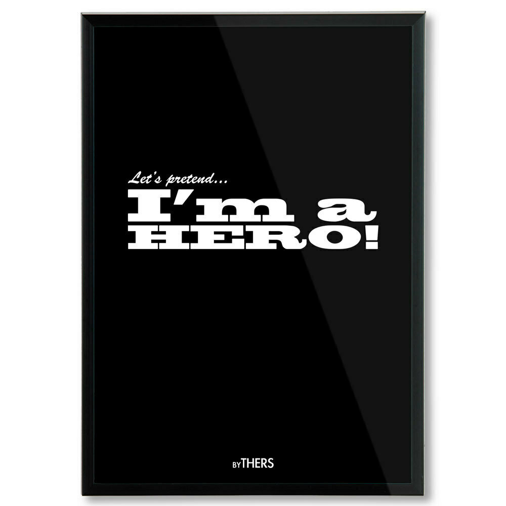 Hero (black), A4 - LAGERSALG