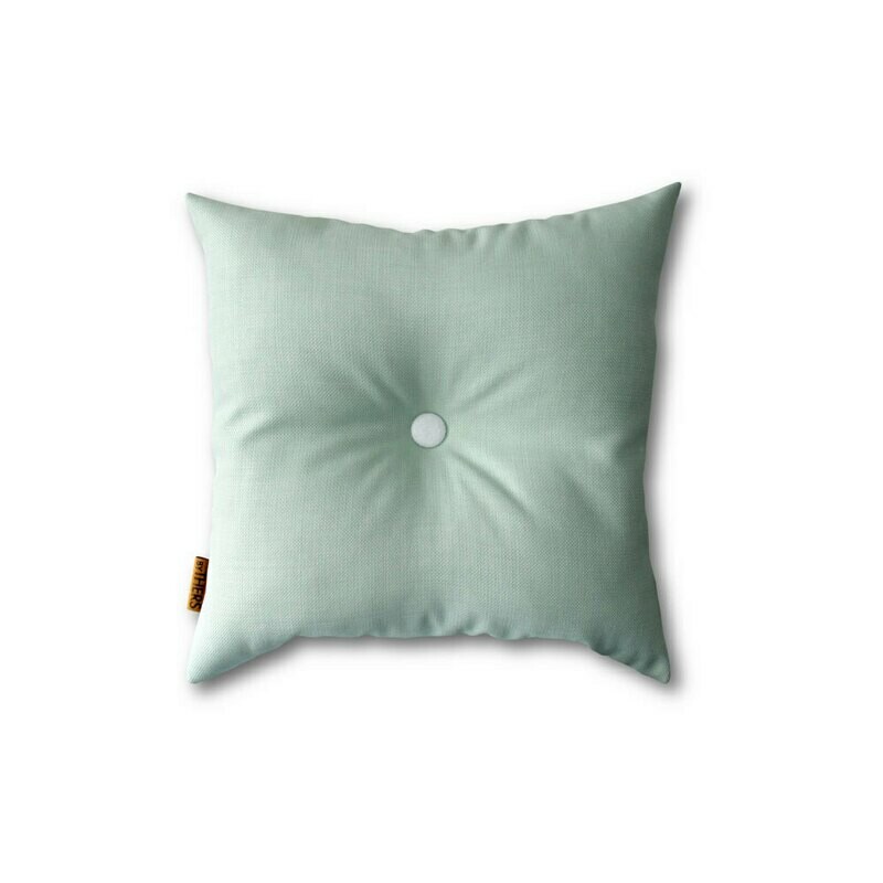 Lys mint mini-pude med knap