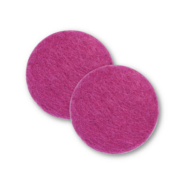 Sæt af 2 knapper til design-selv puder / Pink