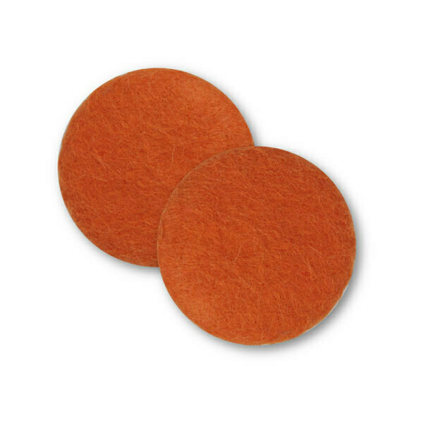 Sæt af 2 knapper til design-selv puder / Orange