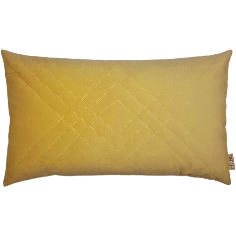 Quiltet Velour - Karrygul