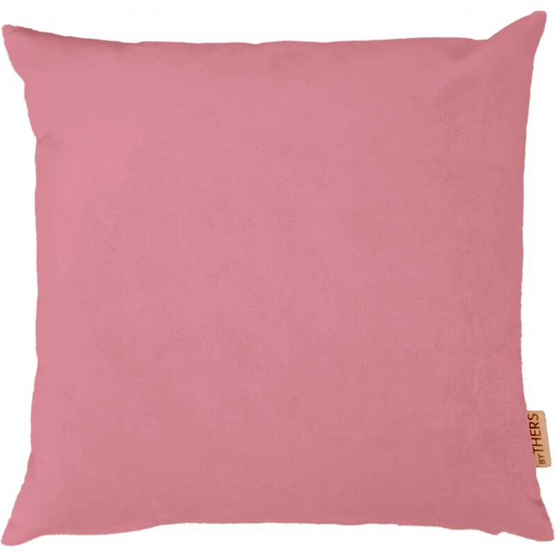 Bubblegum velour pude - Kvadratisk