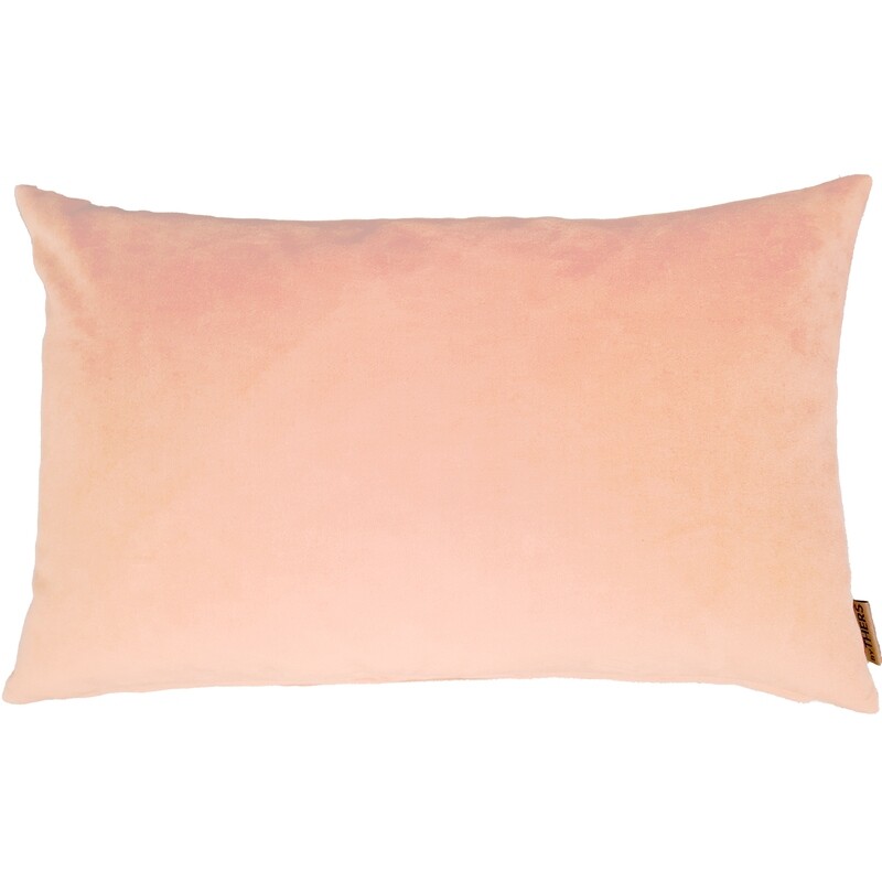 Rosa velour pude - Aflang