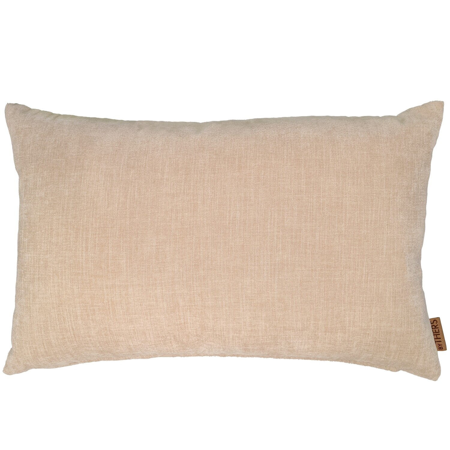 Beige chenille pude - Aflang