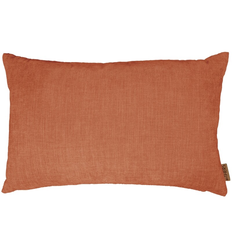 Brun chenille pude - Aflang