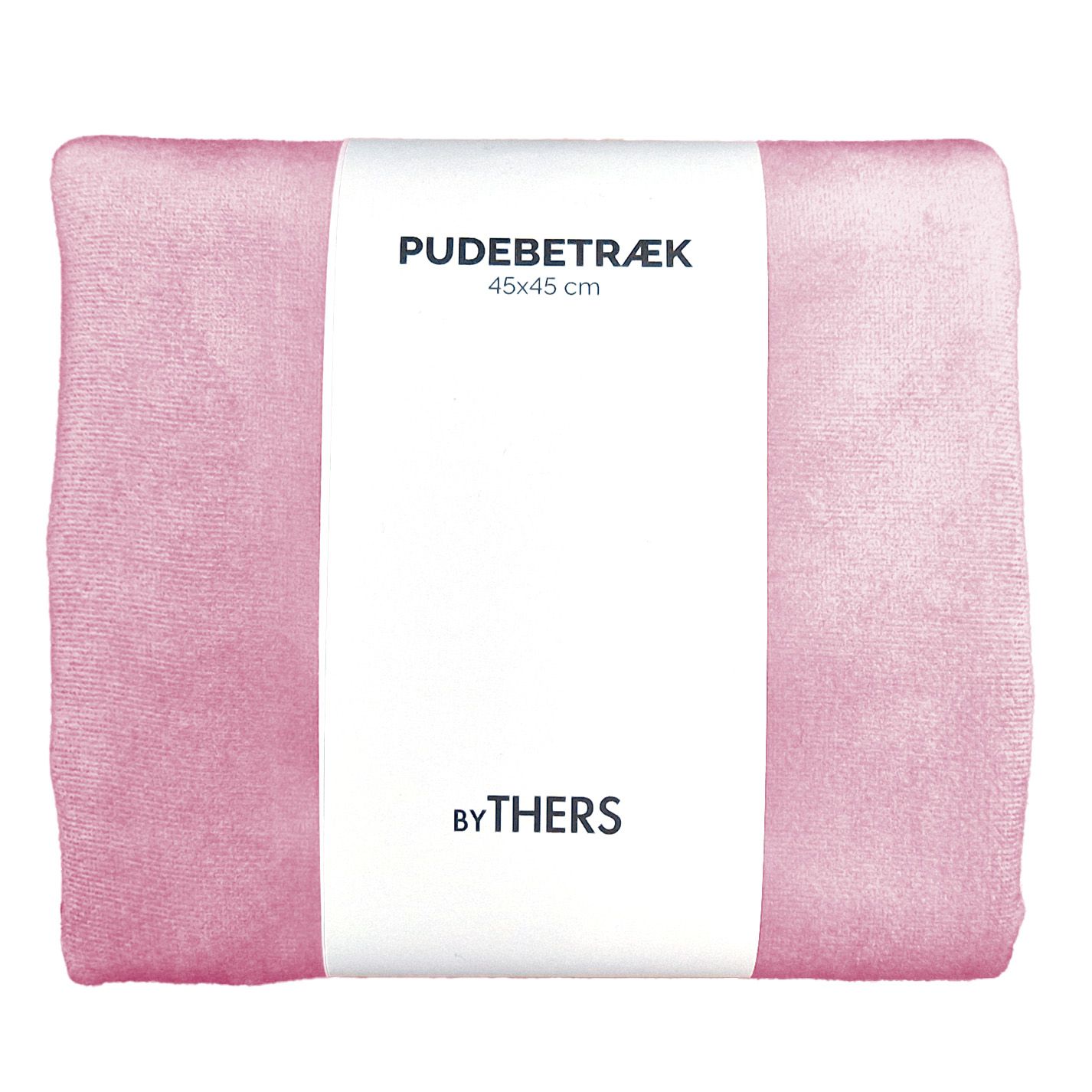 Bubblegum velour pudebetræk - Kvadratisk