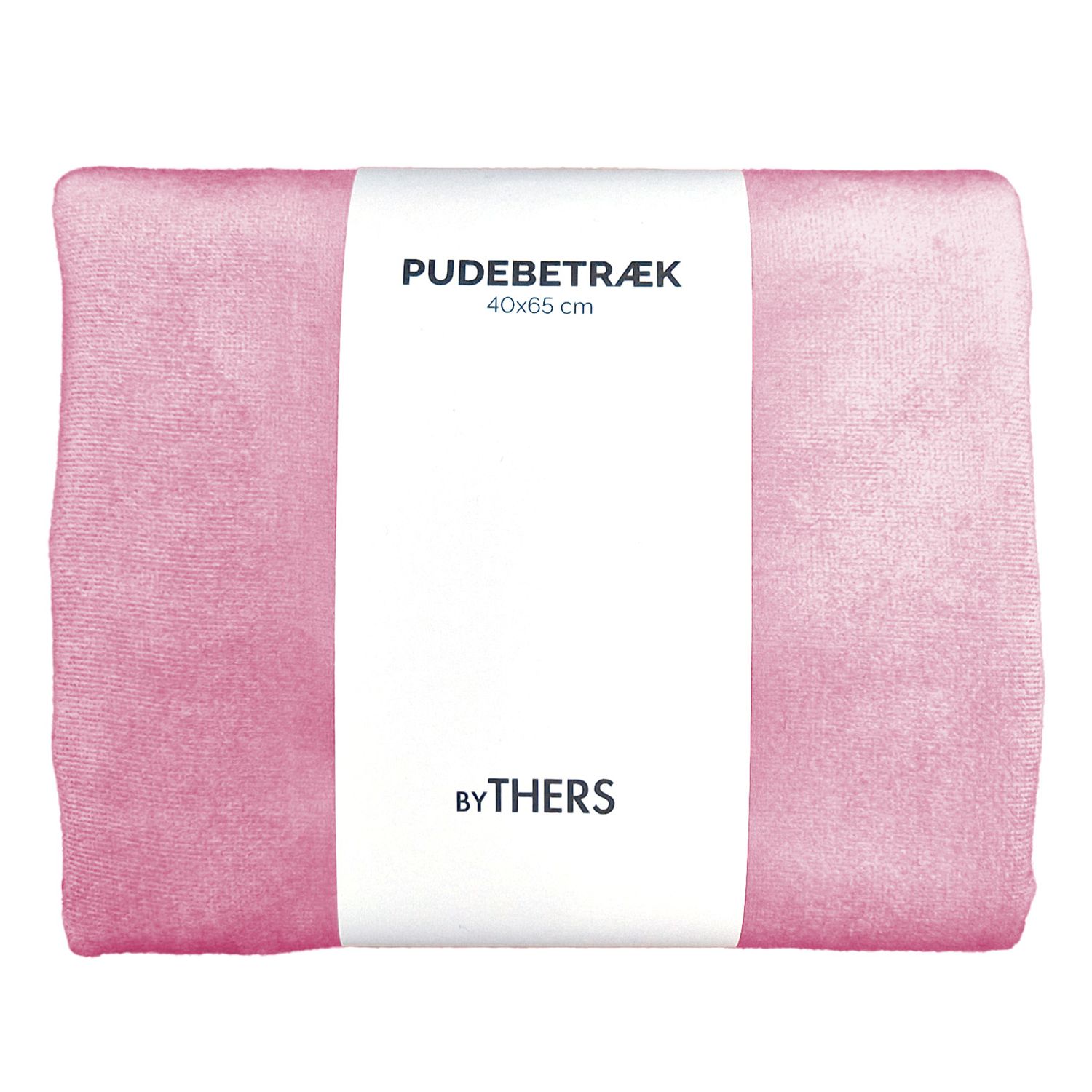 Bubblegum velour pudebetræk - Aflang