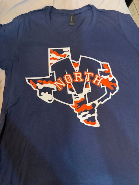 Women's V-Neck Camo North T-Shirt