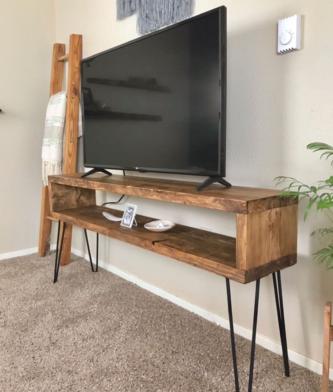 Rack Para Tv Patas De Hierro Tipo Hairpin