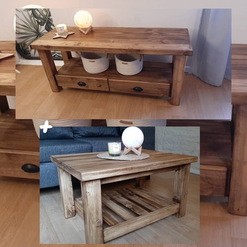 Rack Para Tv + Mesa Ratona