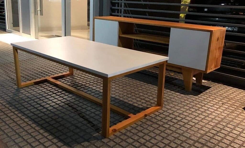 Rack Para Tv Nórdico + Mesa Ratona
