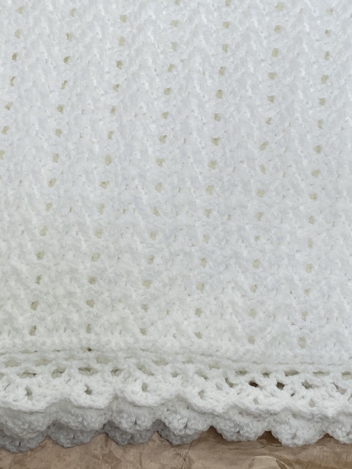 White Baby Blanket Pattern 2