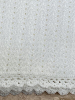 White Baby Blanket Pattern 2